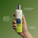 Vitality Natural Shampoo gently cleansing hair with a natural formula