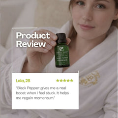 Black Pepper 100% Pure & Natural Essential Oil - Sens Eve - simple