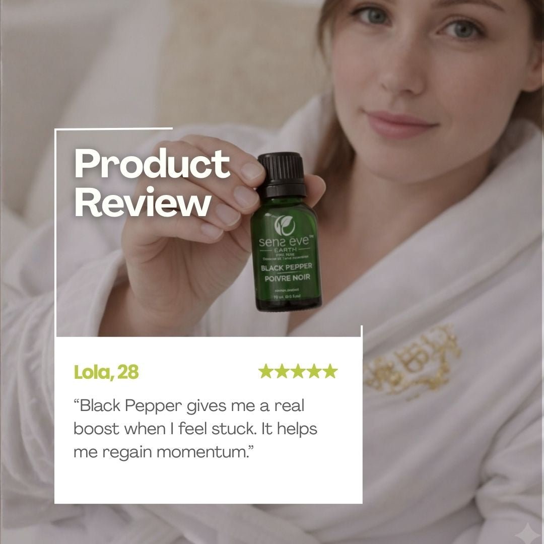 Black Pepper 100% Pure & Natural Essential Oil - Sens Eve - simple