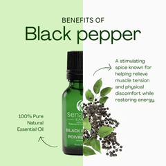 Black Pepper 100% Pure & Natural Essential Oil - Sens Eve - simple