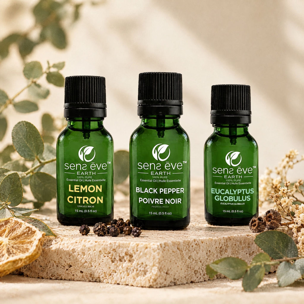 Energy & Focus Essential Oil Kit - Sens Ēve - Combo