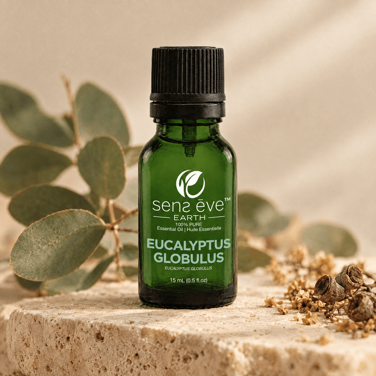 Eucalyptus 100% Pure & Natural Essential Oil - 15 mL - Sens Ēve - simple