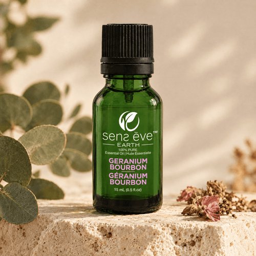 Geranium Bourbon 100% Pure & Natural Essential Oil - 15 mL - Sens Ēve - simple