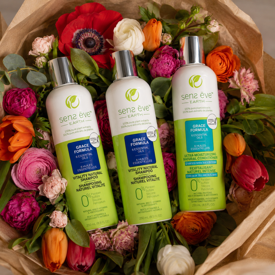 Natural Shampoo and Conditioner Vitality Duo + 1 FREE SHAMPOO - Sens Ēve - Combo