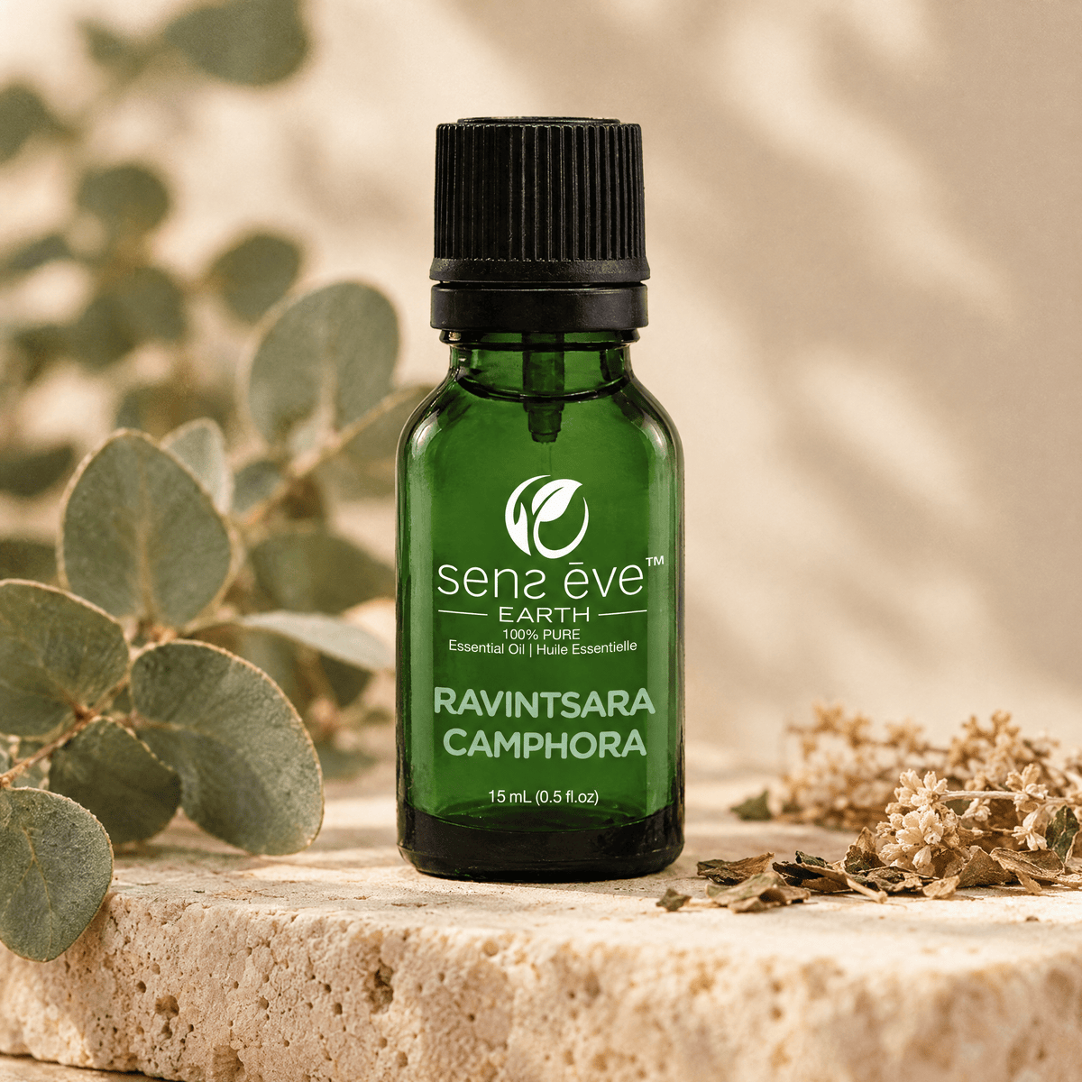 Ravintsara 100% Pure & Natural Essential Oil - 15 mL - Sens Ēve - simple