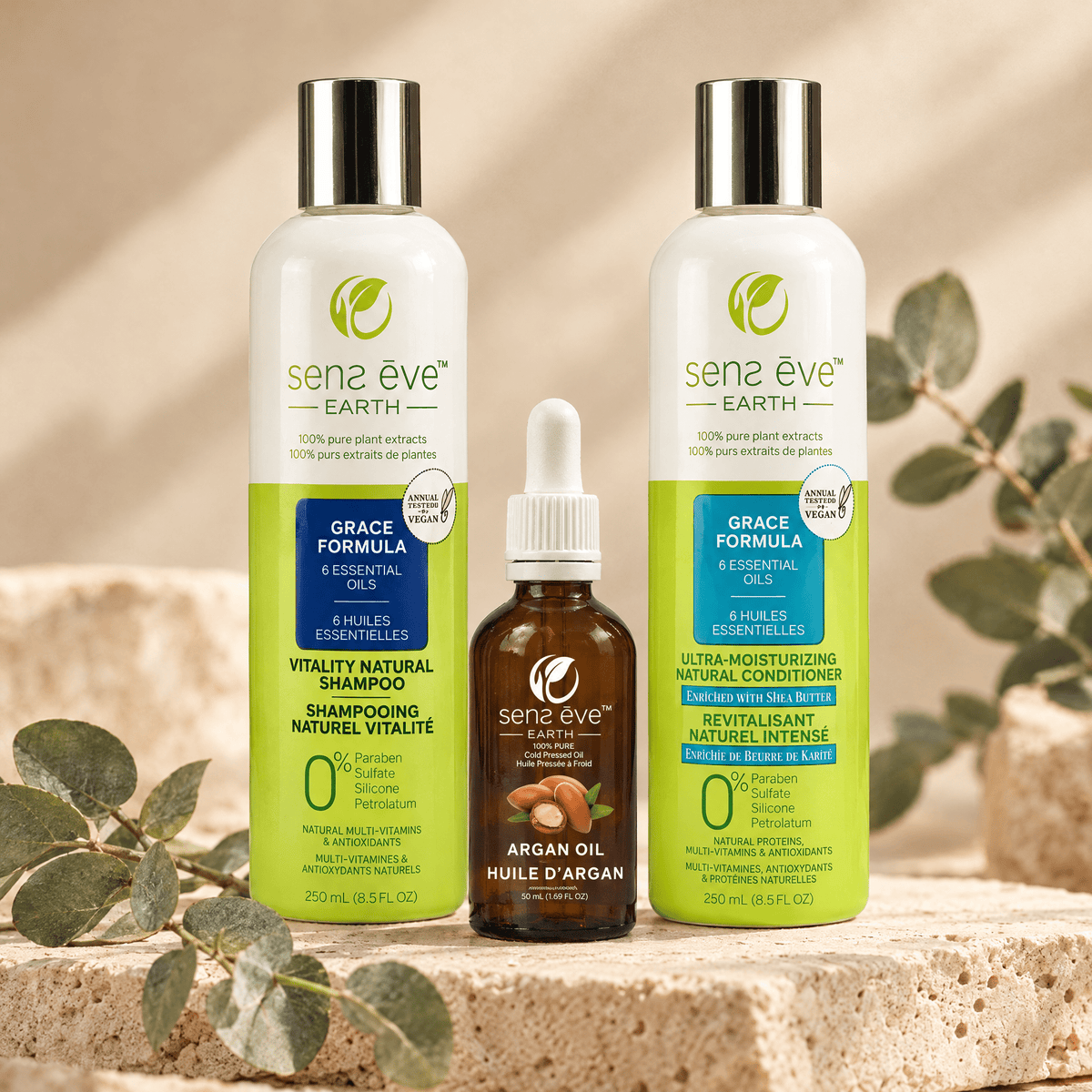 Vitality Hair Routine | Made with Essential Oils - Sens Ēve - Combo