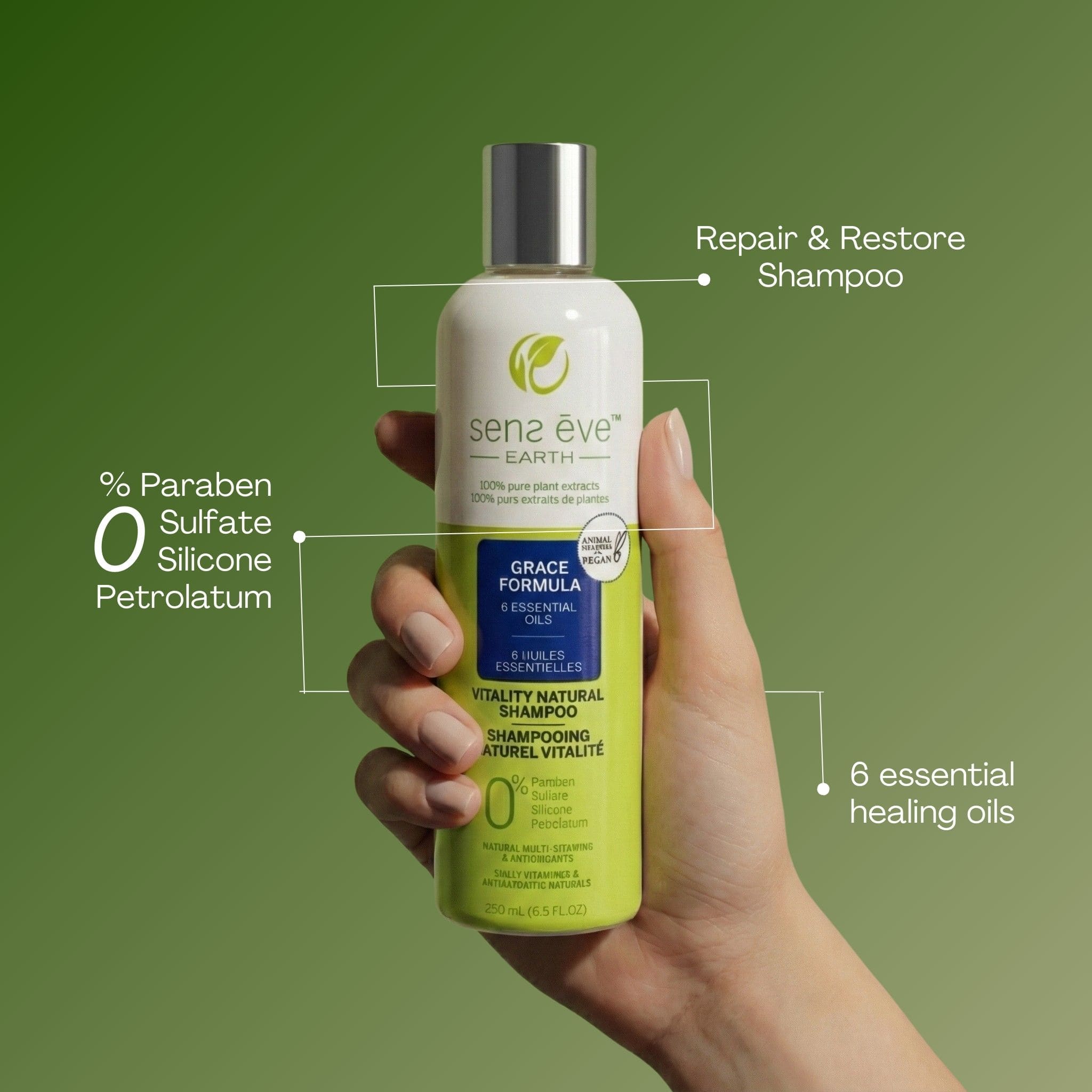 Vitality Hair Routine | Made with Essential Oils - Sens Ēve - Combo