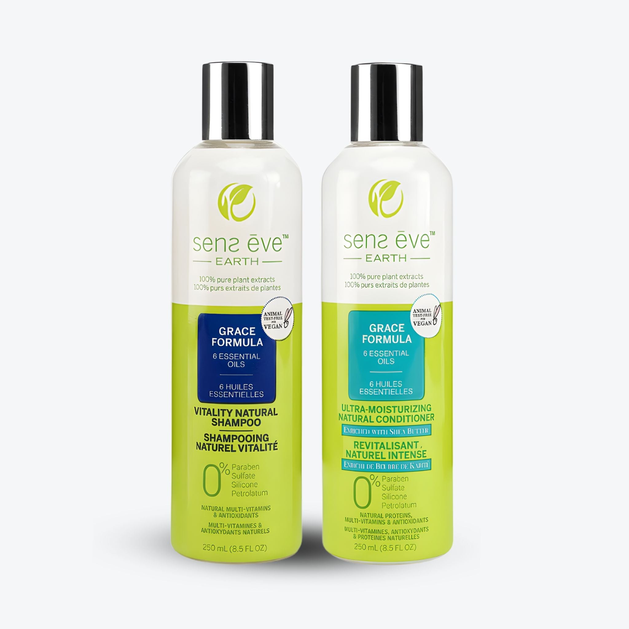 Vitality Natural Shampoo & Ultra - Moisturizing Natural Conditioner Duo - Sens Ēve - Combo